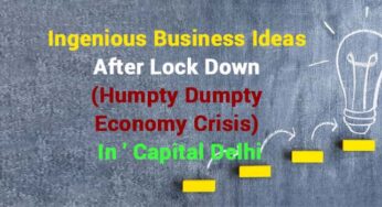 Ingenious Business Ideas After Lock Down (Humpty Dumpty Economy Crisis) In ‘ Capital Delhi 2021-2022