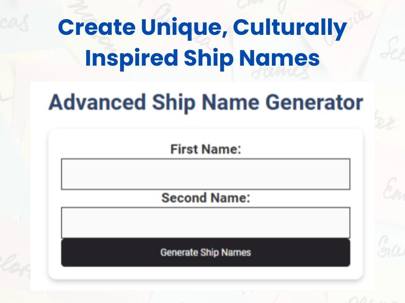 Advanced Ship Name Generator